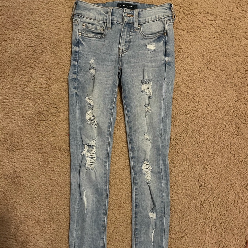 Aeropostale Ripped Skinny Jeans